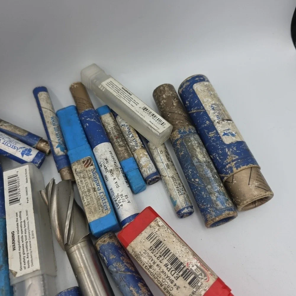 Niagara & Other Brands Cutting Bits-Various Sizes Endmills Lot of 54 Read Descr